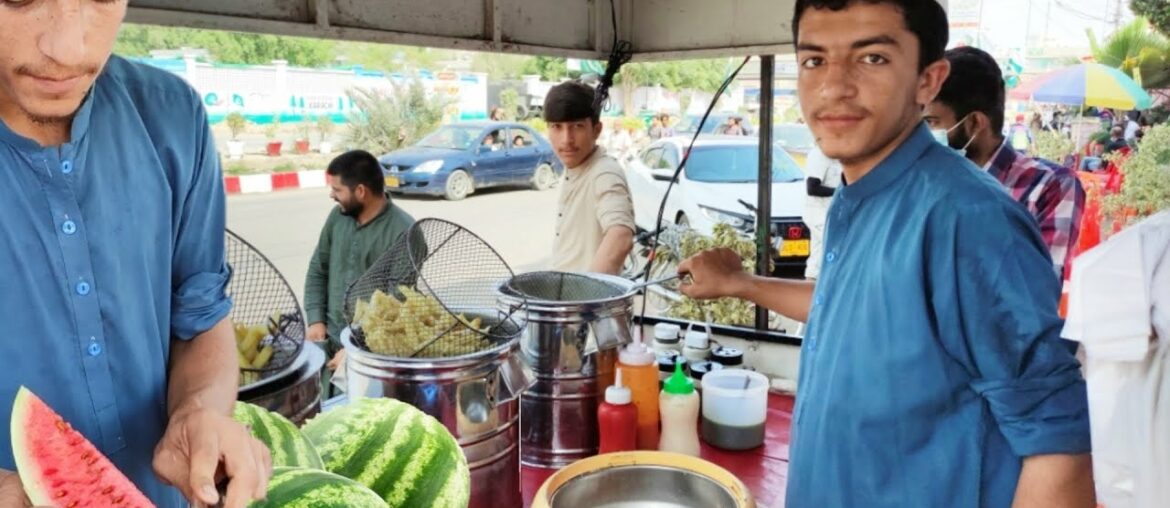 Watermelon French Fries | How to Make Crispy French Fries Recipe | Hardworking Afghani Boy