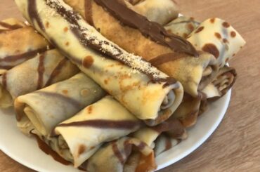 Basic French Crepes Recipe, Striped crepe