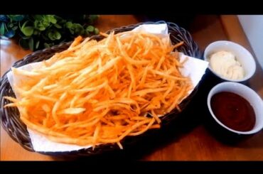 Crispy French Fries,Quick Recipes |Fried Potatoes and Cheese powder |Potato Snack |Fritterte Pommes