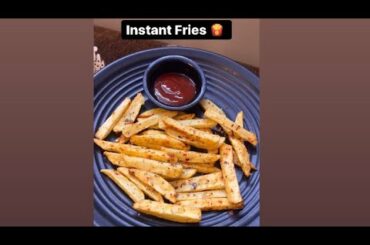 Instant Fries Recipe | French Fries Recipe | How to make Pefect Fries | #frenchfries  #shorts