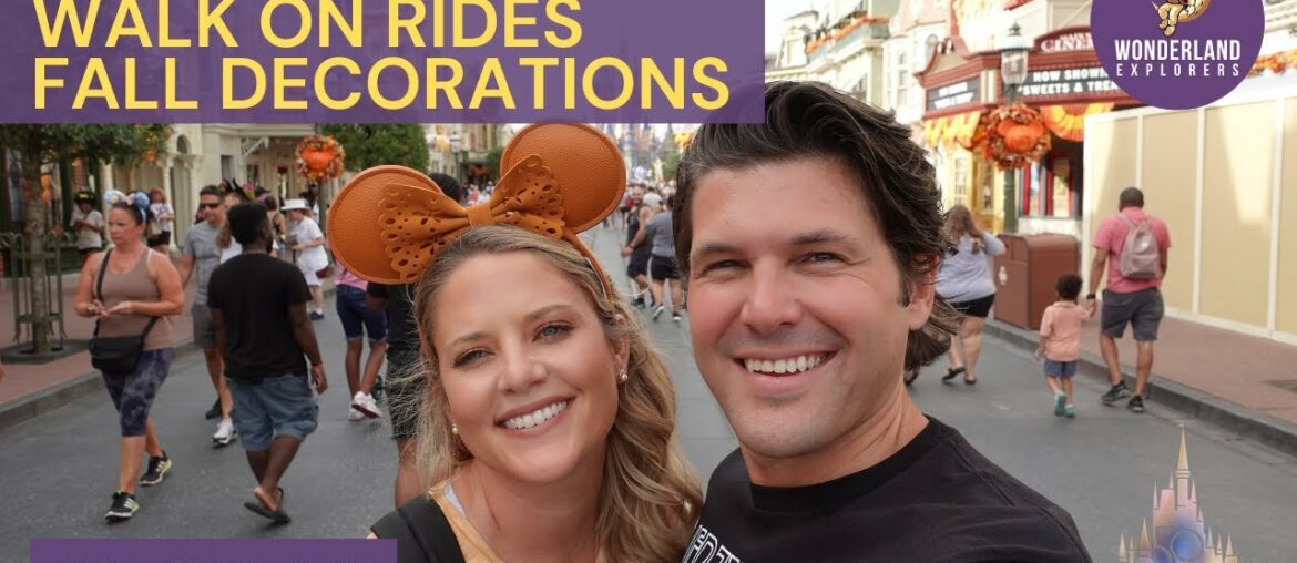 Eating at Casey's Corner, Walk On Rides, Fall Decorations at Disney's Magic Kingdom | September 2021