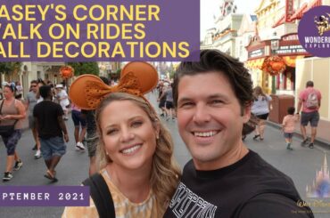 Eating at Casey's Corner, Walk On Rides, Fall Decorations at Disney's Magic Kingdom | September 2021