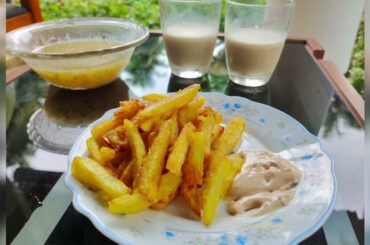 CRISPY FRENCH FRIES WITH CHESSE SAUSE|| EASY RECIPE ||