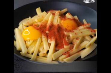 Crispy Egg French Fries Recipe | Easy Egg French Fries | Egg Snacks Recipe | Toasted