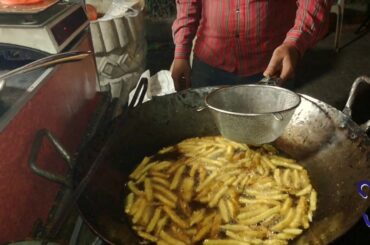 French Fries Street Food of Karachi, Pakistan.