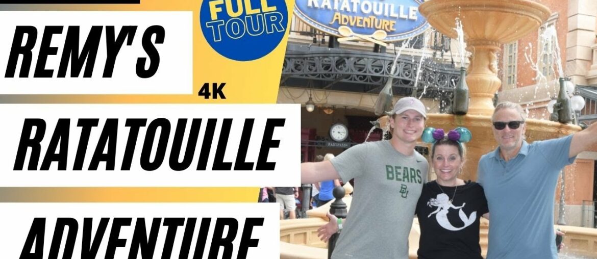 REMY'S RATATOUILLE ADVENTURE * FULL Ride Tour with Queue Line * Epcot France * SNEAK PEEK * 4K