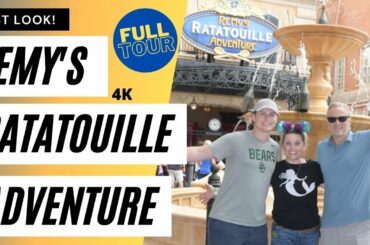 REMY'S RATATOUILLE ADVENTURE * FULL Ride Tour with Queue Line * Epcot France * SNEAK PEEK * 4K