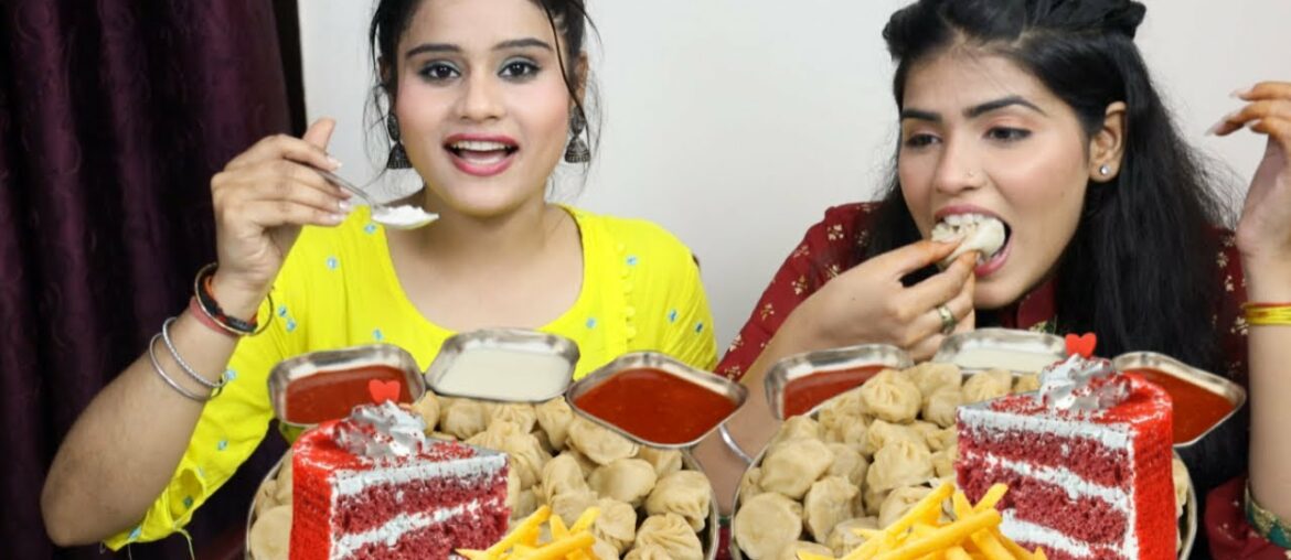 Paneer Momos, Red Velvet Pastry and French Fries | Yummy Vs Weird Same Color Food Challenge Paneer Momos, Red Velvet Pastry and French Fries | Yummy Vs Weird Same Color Food Challenge