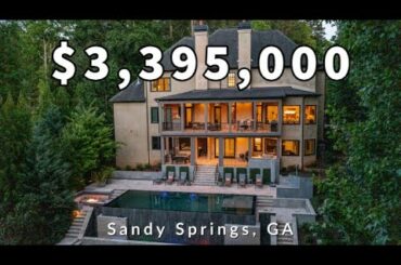 This Exquisite One Of A Kind Luxury Dream Home in Sandy Springs Georgia
