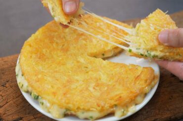 French fries Cheese ! A great recipe to eat potato fries for breakfast ! Potato Recipe