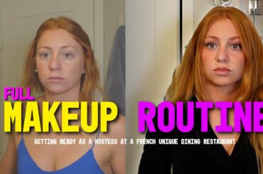 Simple Makeup Tutorial | GET READY w/ ME as a Hostess at Fancy French Dining Restaurant | #GLAM