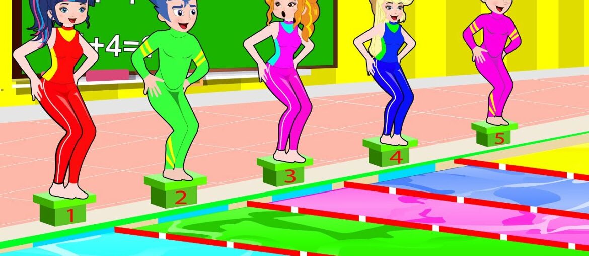 Hilarious Swimming Competition - Animated Shorts by KCN