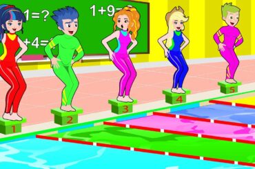 Hilarious Swimming Competition - Animated Shorts by KCN