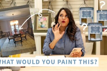 Farmhouse Style in 5 Minutes | What Would You Paint This Dark Dining Room? | Amitha Verma