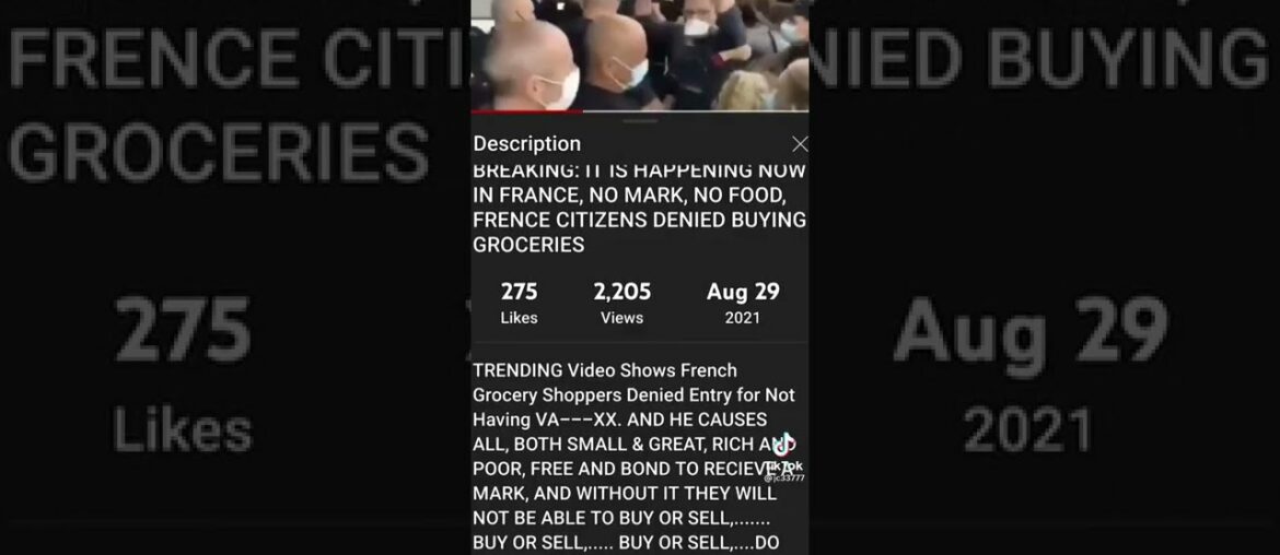 In France, No Mark, No Food