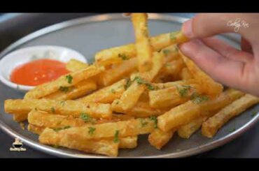 Crispy French fries with Garlic Butter   Potato Recipes