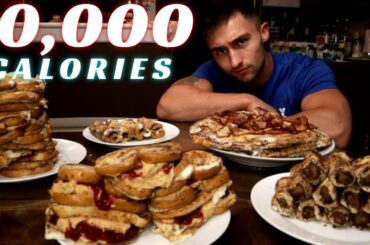 10,000 CALORIE FRENCH TOAST CHALLENGE! | Attempting to Consume MASSIVE Volumes of Food in 24 Hours