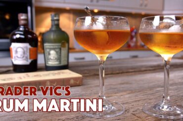 Trader Vic's Rum Martini Cocktail - Cocktails After Dark - Glen And Friends Cooking