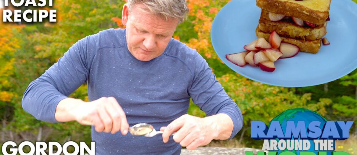 Gordon Ramsay Cooks the Perfect Apple French Toast in Michigan