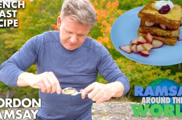 Gordon Ramsay Cooks the Perfect Apple French Toast in Michigan