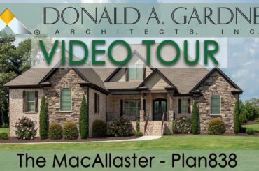 Stone ranch house plan with an elegant floor plan and four bedrooms | The MacAllaster