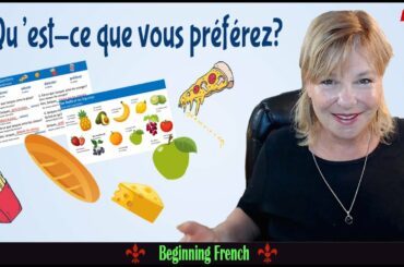 Beginner French Vocabulary: Talking about Food and likes, dislikes and preferences | La nourriture