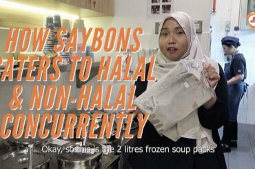 How Saybons caters for halal food alongside authentic (non-halal) french food at the same time!