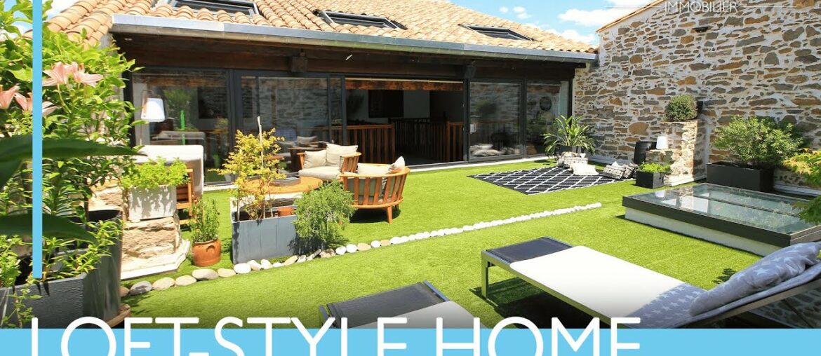 Stunning renovated large character vigneronne loft style property in Aude – Ref : A06357 Stunning renovated large character vigneronne loft style property in Aude - Ref : A06357