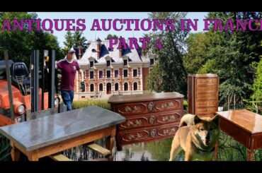 ANTIQUES AUCTIONS BROCANTE IN FRANCE PART 4  A 500 KILOS MOVES INTO THE CHATEAU memoires no.25