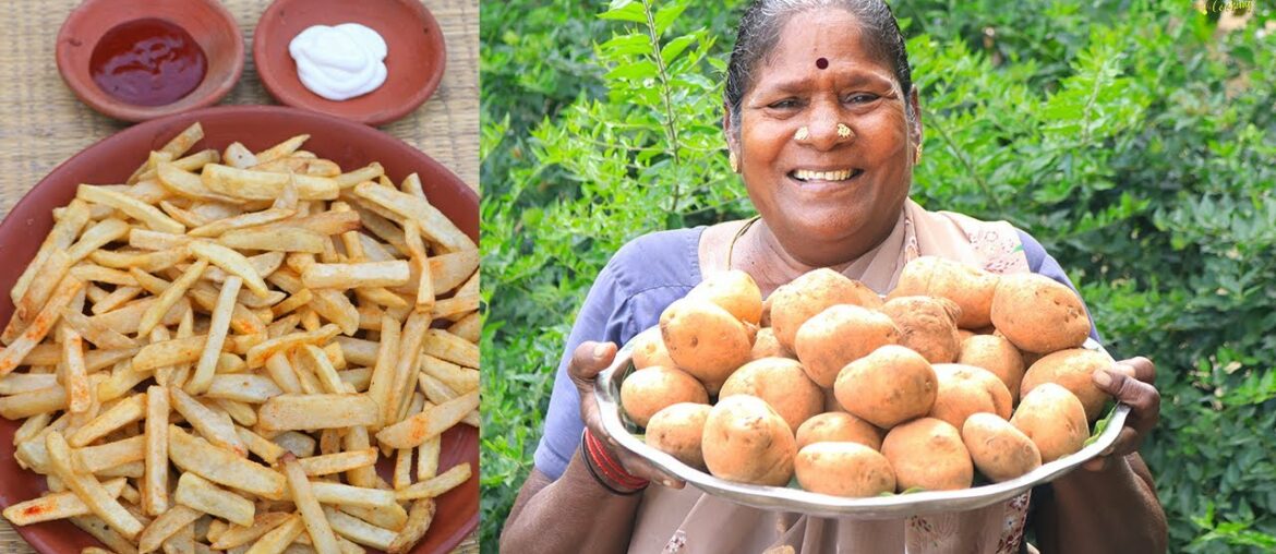 FRENCH FRIES Recipe | America Snacks Recipe | Crispy and crunchy Fries Recipe cooking in Grandma