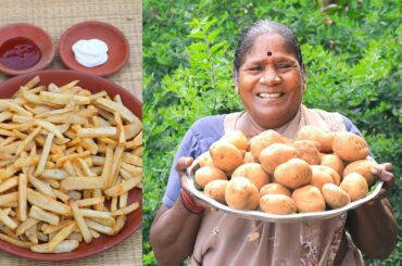 FRENCH FRIES Recipe | America Snacks Recipe | Crispy and crunchy Fries Recipe cooking in Grandma