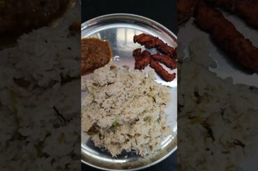 Ghee Rice with French Chicken | Masala Chicken French Fries |  Chicken Francaise. #shorts