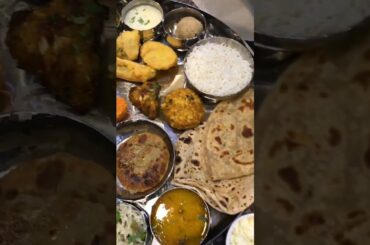 Biggest Gujarati thali #indiastreetfood #indianshorts #shorts #gujaratifood