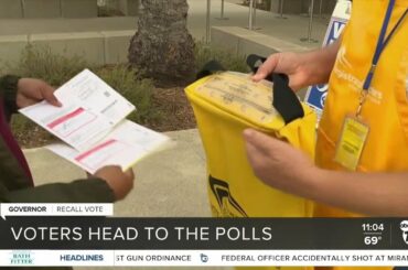 San Diego voters head to the polls for California gubernatorial recall election