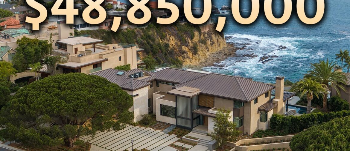 Touring a $48,850,000 Cliffside OceanFront California MEGA MANSION Touring a $48,850,000 Cliffside OceanFront California MEGA MANSION