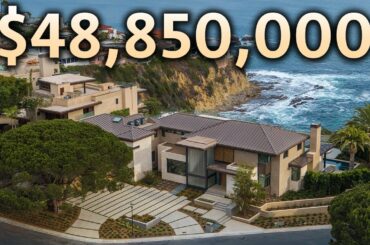Touring a $48,850,000 Cliffside OceanFront California MEGA MANSION