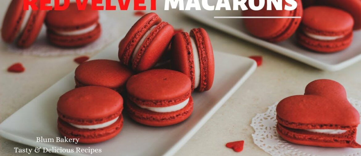 Tasty Red Velvet Macarons Recipe | French Macarons Recipe | Satisfying Video Tasty Red Velvet Macarons Recipe | French Macarons Recipe | Satisfying Video