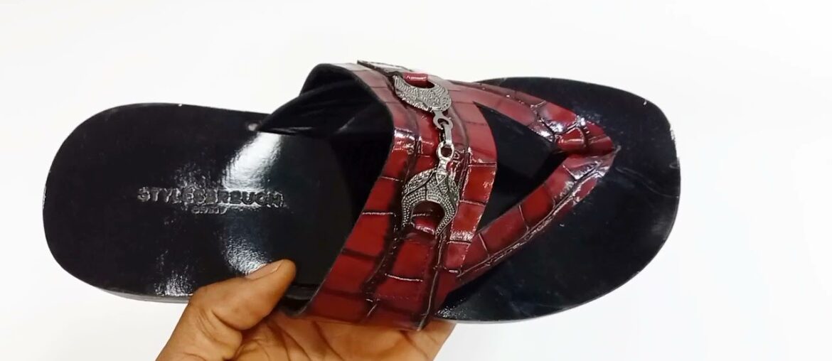 Wine Jean Italian Leather Slippers