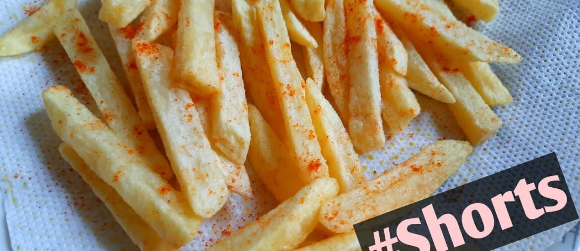 Extra Crispy French Fries Recipe | Potato Snacks Recipe | Street Food | Recipes by Tasmim | #Shorts