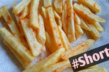 Extra Crispy French Fries Recipe | Potato Snacks Recipe | Street Food | Recipes by Tasmim | #Shorts