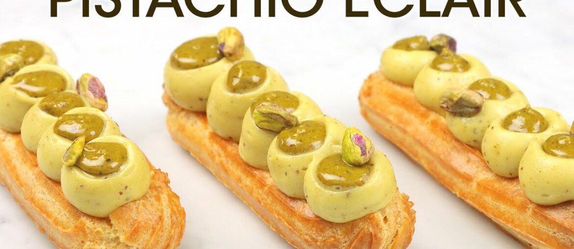 Best Eclair Recipe: Pistachio Eclair, Classic French Pastry | How To Cuisine Best Eclair Recipe: Pistachio Eclair, Classic French Pastry | How To Cuisine