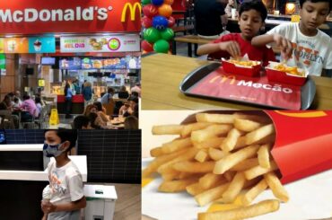 Dinner At McDonald's in Brazil // McDonald's French Fries and Special Cone Ice Cream// Labib's world