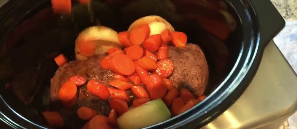 French cooking night. Pot Roast, Pears in Wine, Potatoes Anna.