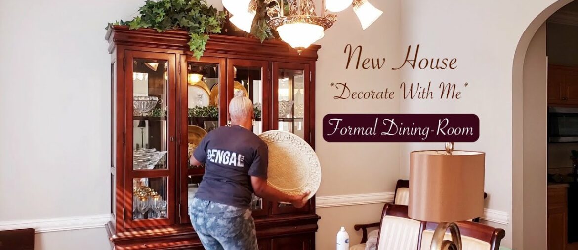 New House | Decorate With Me 2021 | Formal Dining-room | Modern Farmhouse/Traditional