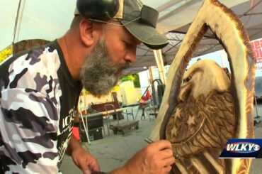 Chainsaw artists from across country in French Lick for Bear Hollow Wood Carvers Block Bash