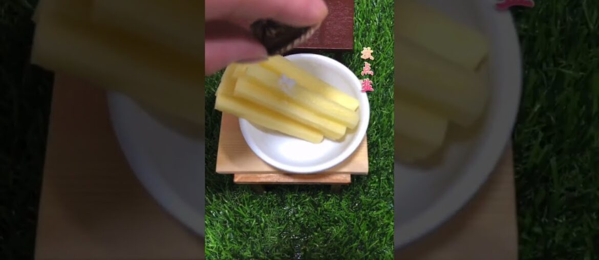 Food Miniature Cooking French Fries Recipe || ASMR Mini Food [ Miniature food - Topic ] #Shorts