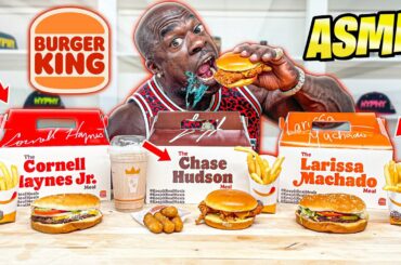 ASMR: Burger King Whopper Burger, French Fries, Milk Shake | KEEP IT REAL MEALS