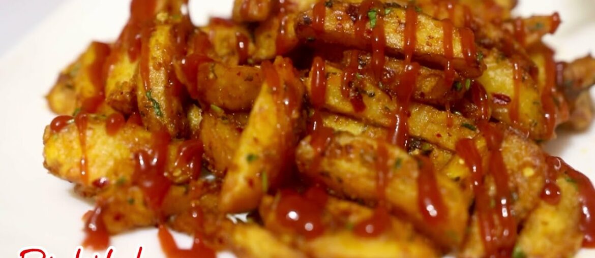 Spicy Chili Garlic French Fries Recipe | Crispy Potato French Fries|Best Potato Snacks Recipe