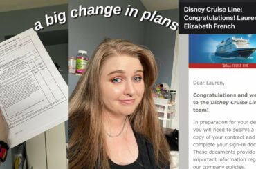 A Little Disney Cruise Line Update | signing my contract & date changes | PART III