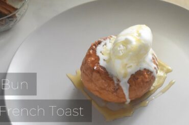 French Toast made with Bun/Delicious and simple recipe